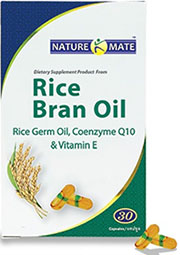 รูปภาพของ Nature Mate Rice Bran Oil Q10 30cap เนเจอร์ เมท ไรซ์ แบรน ออยล์ น้ำมันร่ำข้าวและจมูกข้าว